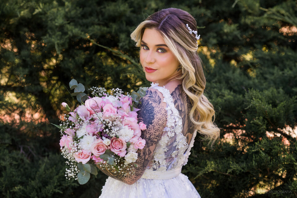 Vestido de noiva para casamentos - Josef Ponciano Fotógrafo - Sítio Areia Branca em Parobé /RS