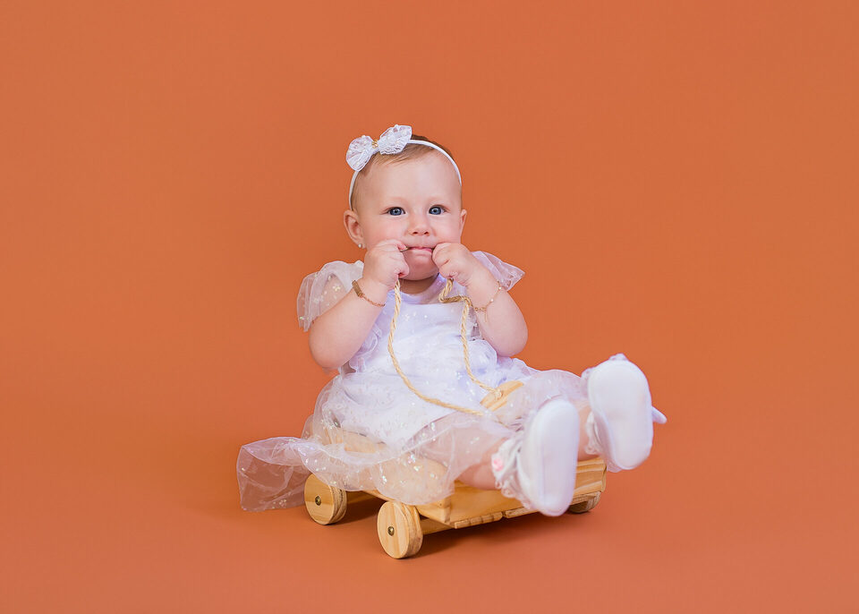 Ensaio de 07 Meses | Acompanhamento Mensal da Maria Clara