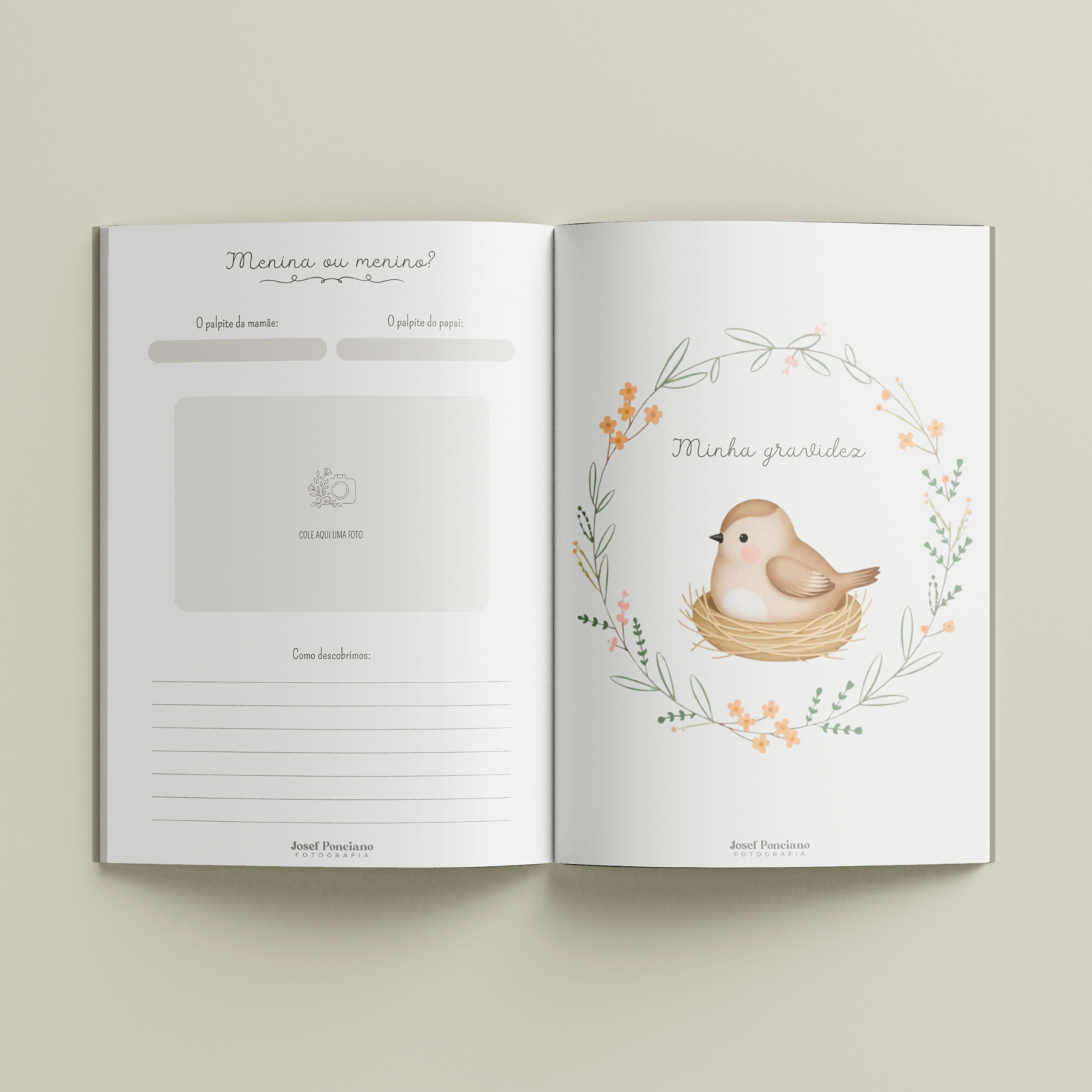 Foto Livro de Recordações do Bebê para Imprimir: Guarde Cada Momento Especial Foto Livro de Recordações do Bebê para Imprimir: Guarde Cada Momento Especial - Imagem 1
